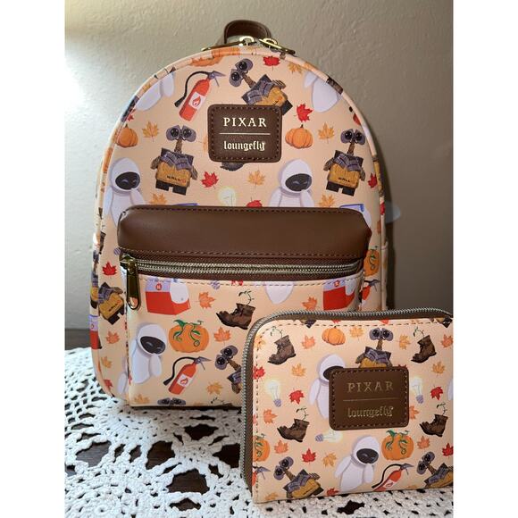 Loungefly Disney Pixar WALL-E Fall Icons Mini Backpack NWOT - Picture 1 of 8